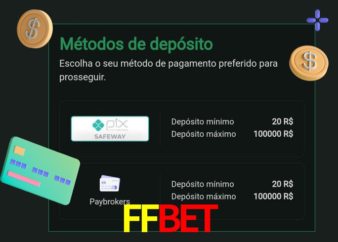O cassino FFBETbet oferece uma grande variedade de métodos de pagamento